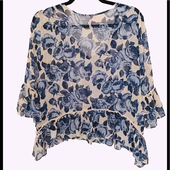 Bongo Boho Floral Romantic Blouse - Picture 2 of 4